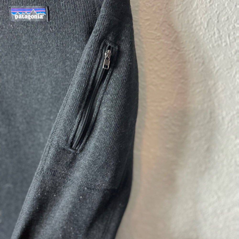 Patagonia Women’s Quarter Zip Black Sz S - Picture 3 of 6